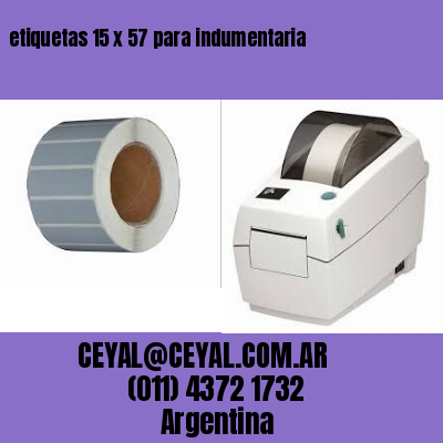 etiquetas 15 x 57 para indumentaria