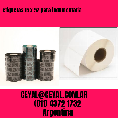 etiquetas 15 x 57 para indumentaria
