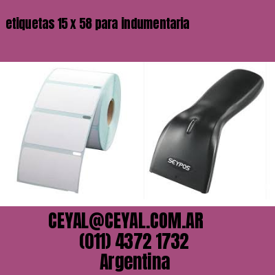 etiquetas 15 x 58 para indumentaria