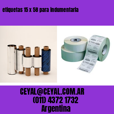 etiquetas 15 x 58 para indumentaria