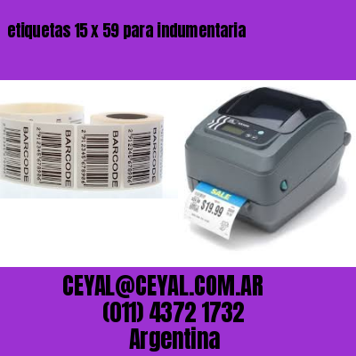 etiquetas 15 x 59 para indumentaria