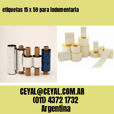 etiquetas 15 x 59 para indumentaria