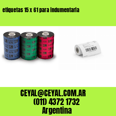 etiquetas 15 x 61 para indumentaria