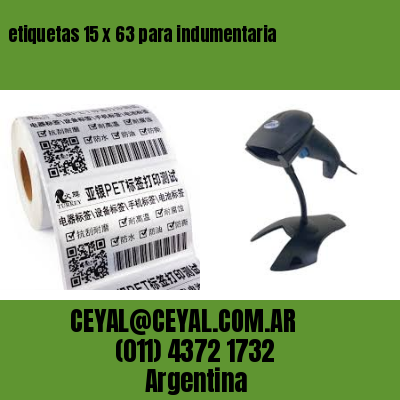 etiquetas 15 x 63 para indumentaria