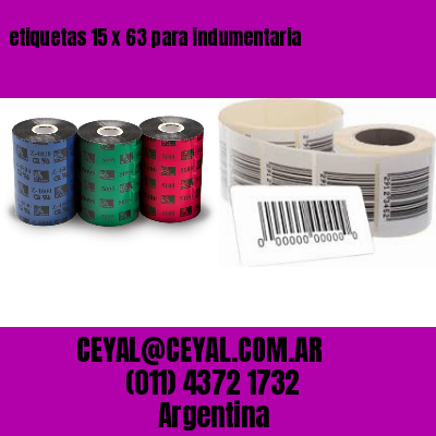 etiquetas 15 x 63 para indumentaria