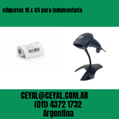 etiquetas 15 x 65 para indumentaria