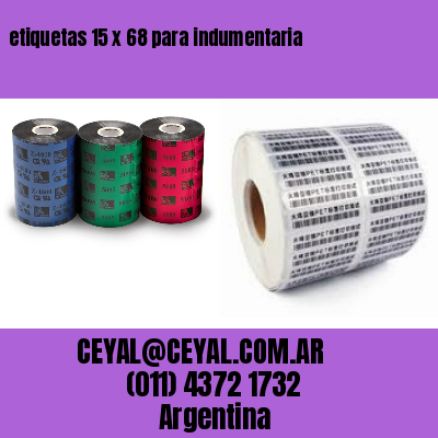 etiquetas 15 x 68 para indumentaria