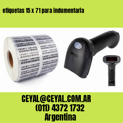 etiquetas 15 x 71 para indumentaria