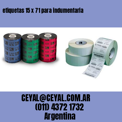 etiquetas 15 x 71 para indumentaria