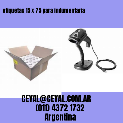etiquetas 15 x 75 para indumentaria
