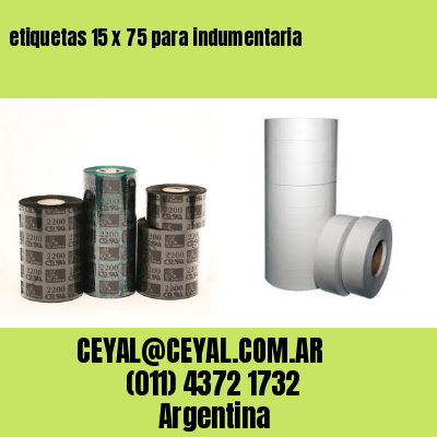 etiquetas 15 x 75 para indumentaria