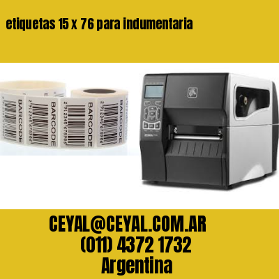 etiquetas 15 x 76 para indumentaria
