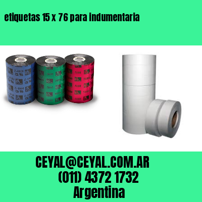 etiquetas 15 x 76 para indumentaria