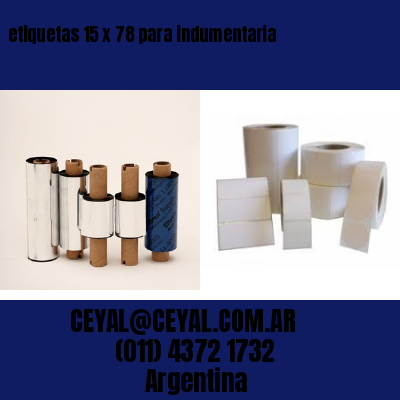 etiquetas 15 x 78 para indumentaria