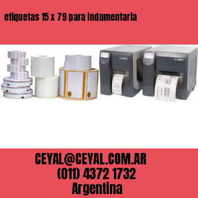 etiquetas 15 x 79 para indumentaria
