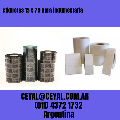 etiquetas 15 x 79 para indumentaria