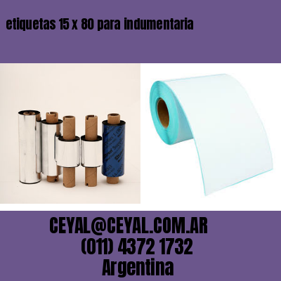 etiquetas 15 x 80 para indumentaria