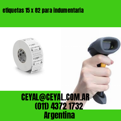 etiquetas 15 x 82 para indumentaria