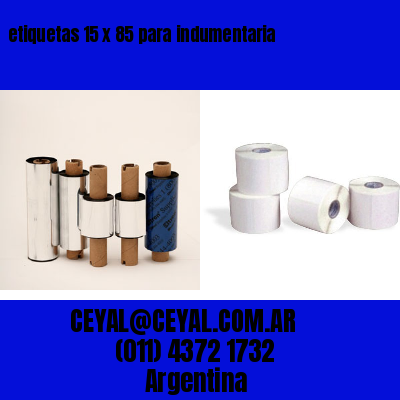 etiquetas 15 x 85 para indumentaria