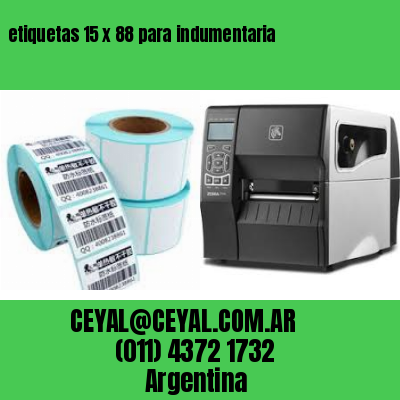 etiquetas 15 x 88 para indumentaria