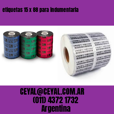 etiquetas 15 x 88 para indumentaria