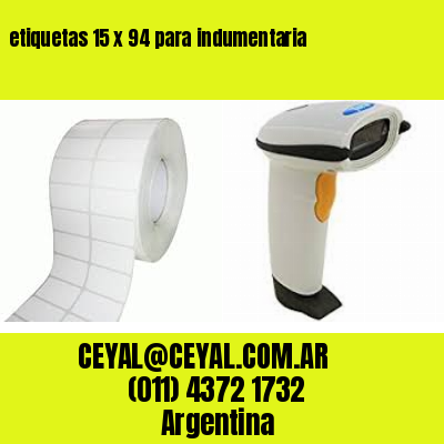 etiquetas 15 x 94 para indumentaria