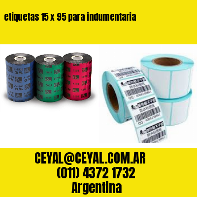 etiquetas 15 x 95 para indumentaria