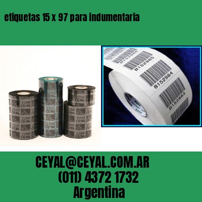 etiquetas 15 x 97 para indumentaria