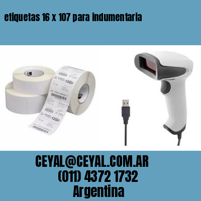 etiquetas 16 x 107 para indumentaria