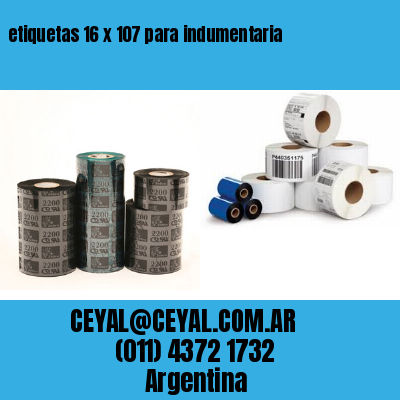 etiquetas 16 x 107 para indumentaria