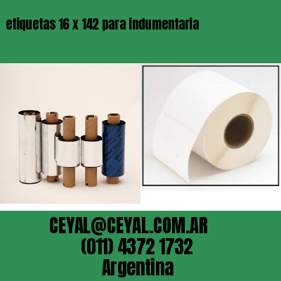 etiquetas 16 x 142 para indumentaria