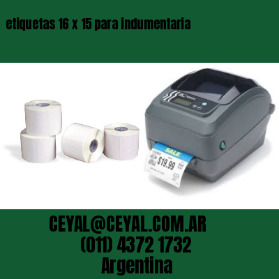etiquetas 16 x 15 para indumentaria