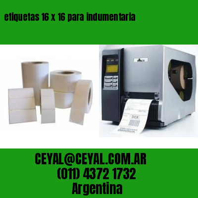 etiquetas 16 x 16 para indumentaria