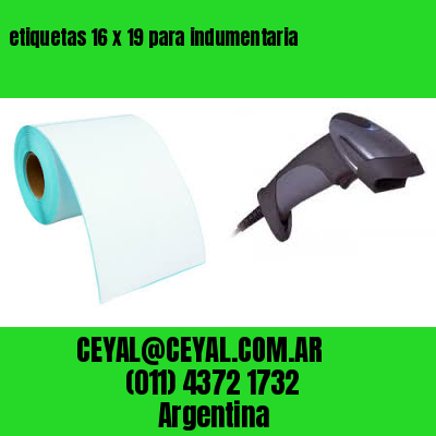 etiquetas 16 x 19 para indumentaria