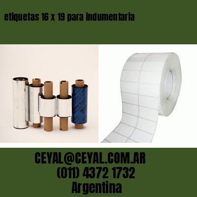etiquetas 16 x 19 para indumentaria