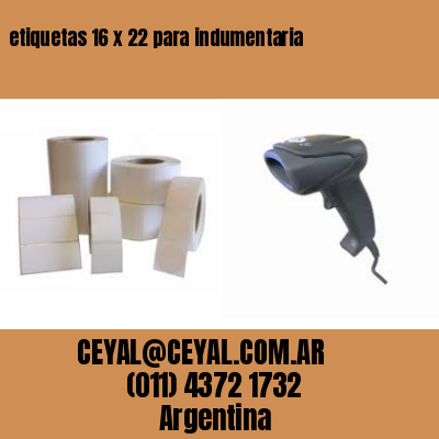 etiquetas 16 x 22 para indumentaria