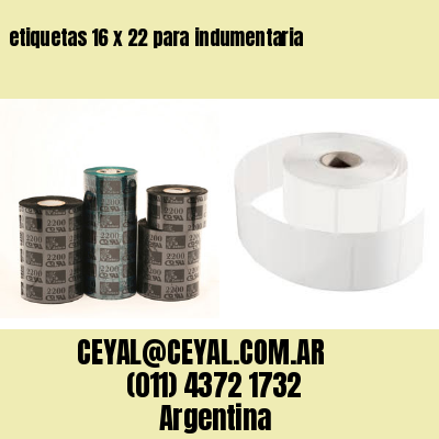 etiquetas 16 x 22 para indumentaria