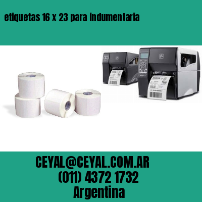 etiquetas 16 x 23 para indumentaria