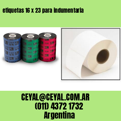 etiquetas 16 x 23 para indumentaria