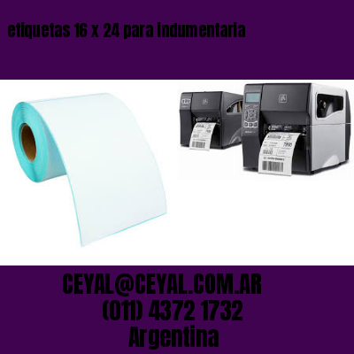 etiquetas 16 x 24 para indumentaria