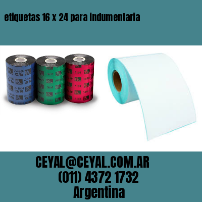 etiquetas 16 x 24 para indumentaria