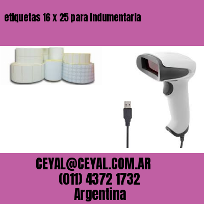 etiquetas 16 x 25 para indumentaria