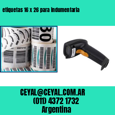 etiquetas 16 x 26 para indumentaria