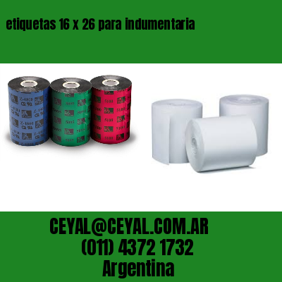 etiquetas 16 x 26 para indumentaria