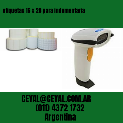 etiquetas 16 x 28 para indumentaria