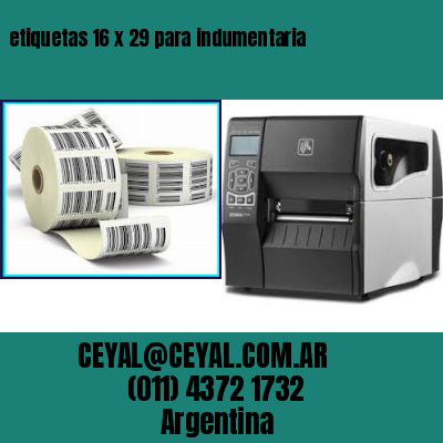 etiquetas 16 x 29 para indumentaria