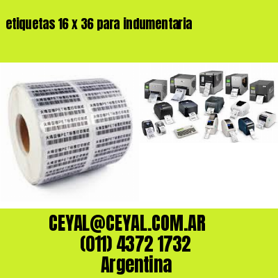etiquetas 16 x 36 para indumentaria