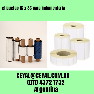 etiquetas 16 x 36 para indumentaria