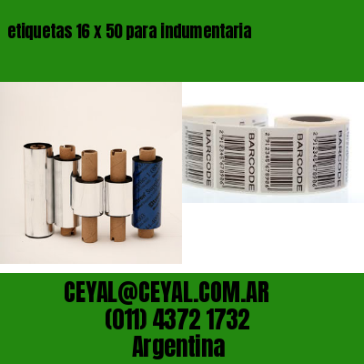 etiquetas 16 x 50 para indumentaria