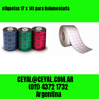 etiquetas 17 x 141 para indumentaria